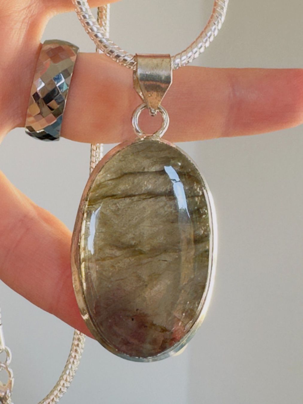 Catenine: Labradorite Gemstone Handmade necklace – Nuovo e nell'imballaggio originale da Genève venduto da AGBERG 7
