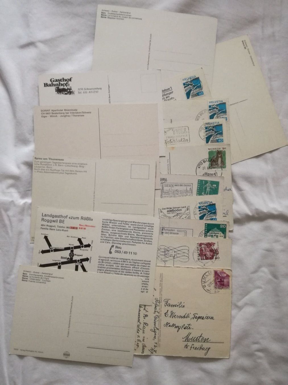 Cartoline postali: 16 AK Kanton Bern – Usato da Zürich venduto da tol_b7c7 8