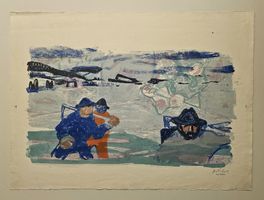 Hans Potthof Original Lithografie épreuve d'artiste 76x57cm
