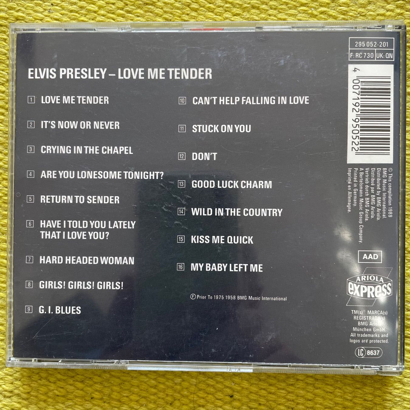 CD: ELVIS PRESLEY-LOVE ME TENDER – Usato da Rorschacherberg venduto da CD-Roli 1