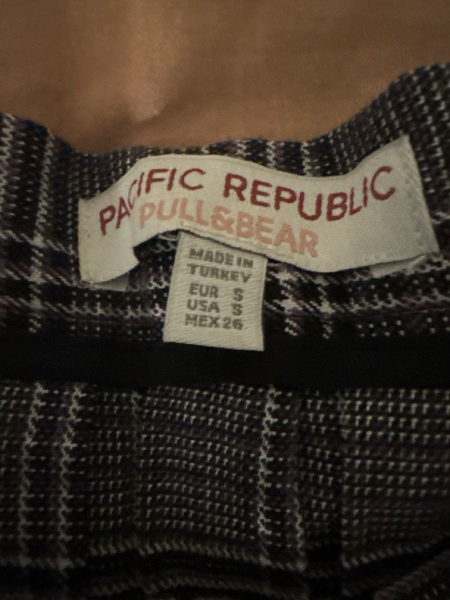 Pull&Bear Gonne: Jupe plissée Pull&Bear carreaux gris taille S – Nuovo (secondo la descrizione) da Malleray venduto da lol_96pf 2
