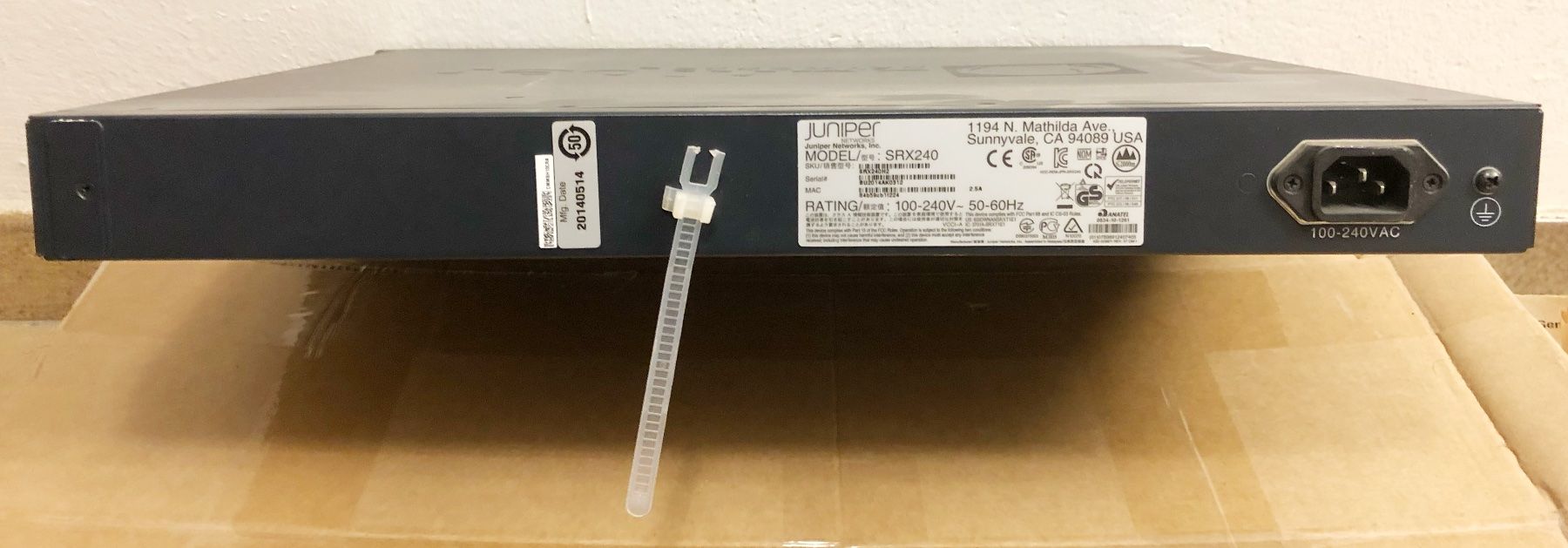 Firewall: Firewall Juniper SRX240 – Gebraucht aus Bern von macREC 1