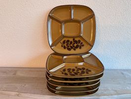 Lot de 6 assiettes pour fondue chinoise