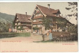 Ansichtskarte St. Gallen Chalet St. Gallerhäuschen alt ne...