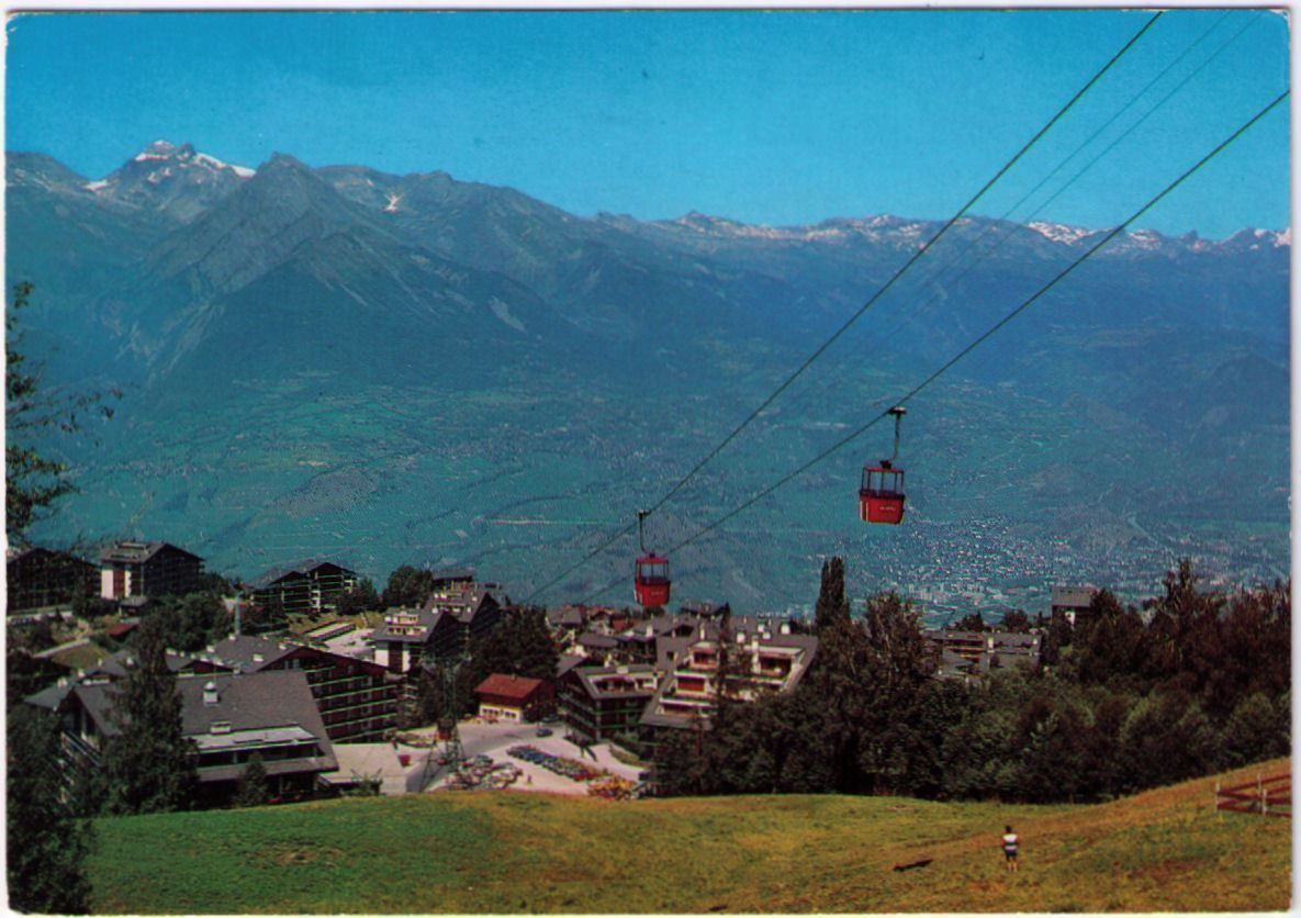 Cartoline postali: Nendaz Station - Gondelbahn – Usato da Binningen venduto da Mountainrider