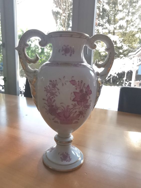 Herend Porzellan Apponyi Amphore Vase purpur Kaufen auf Ricardo