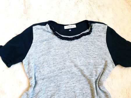 SANDRO PARIS SHIRT S 36 KETTEN ELEMENT top zu HOSE ROCK