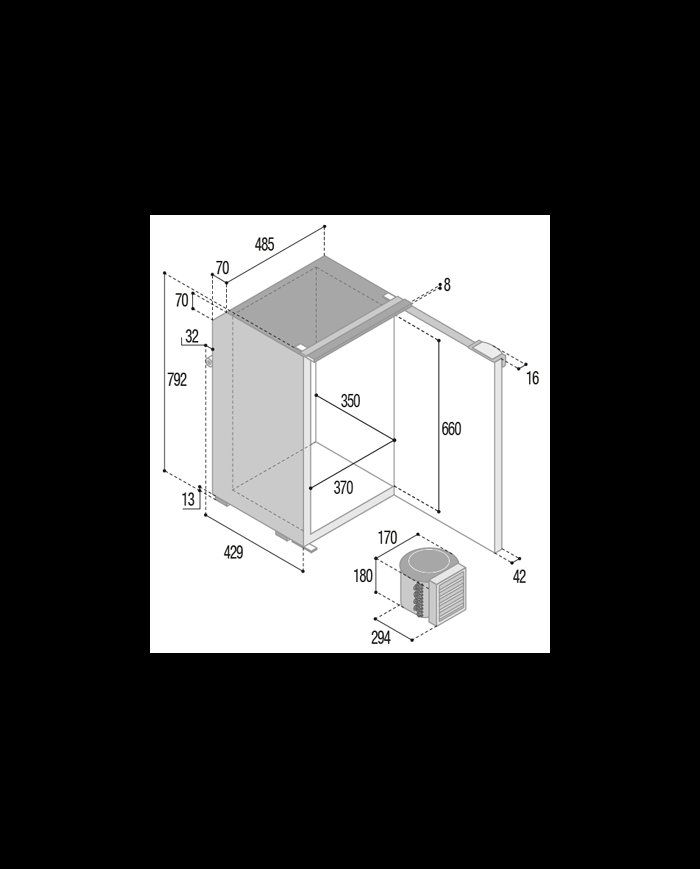 Frigoriferi: VITRIFRIGO C95L Fridge-Freezer – Nuovo e nell'imballaggio originale da Bussy-Chardonney venduto da djidjmot 2