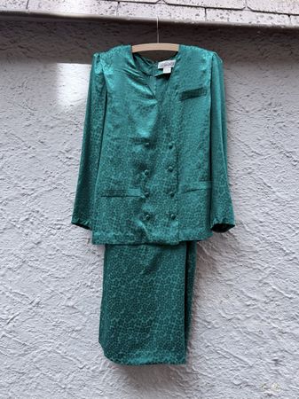 vintage Kleid Argenti 100% Seide neu