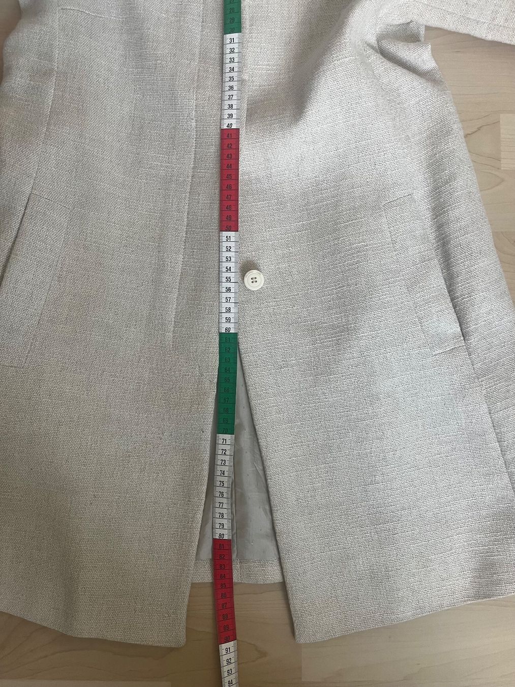 Massimo Dutti Cappotti: Massimo Dutti: heller Sommermantel, Leinen/Baumwolle, M, 40 – Usato da Luzern venduto da ellitussi 9