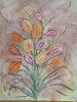 Tulpen in Acryl, 40 x 50cm