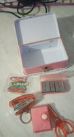Süsses Büro Set - Pinke Box mit Zubehör - Top Zustand!