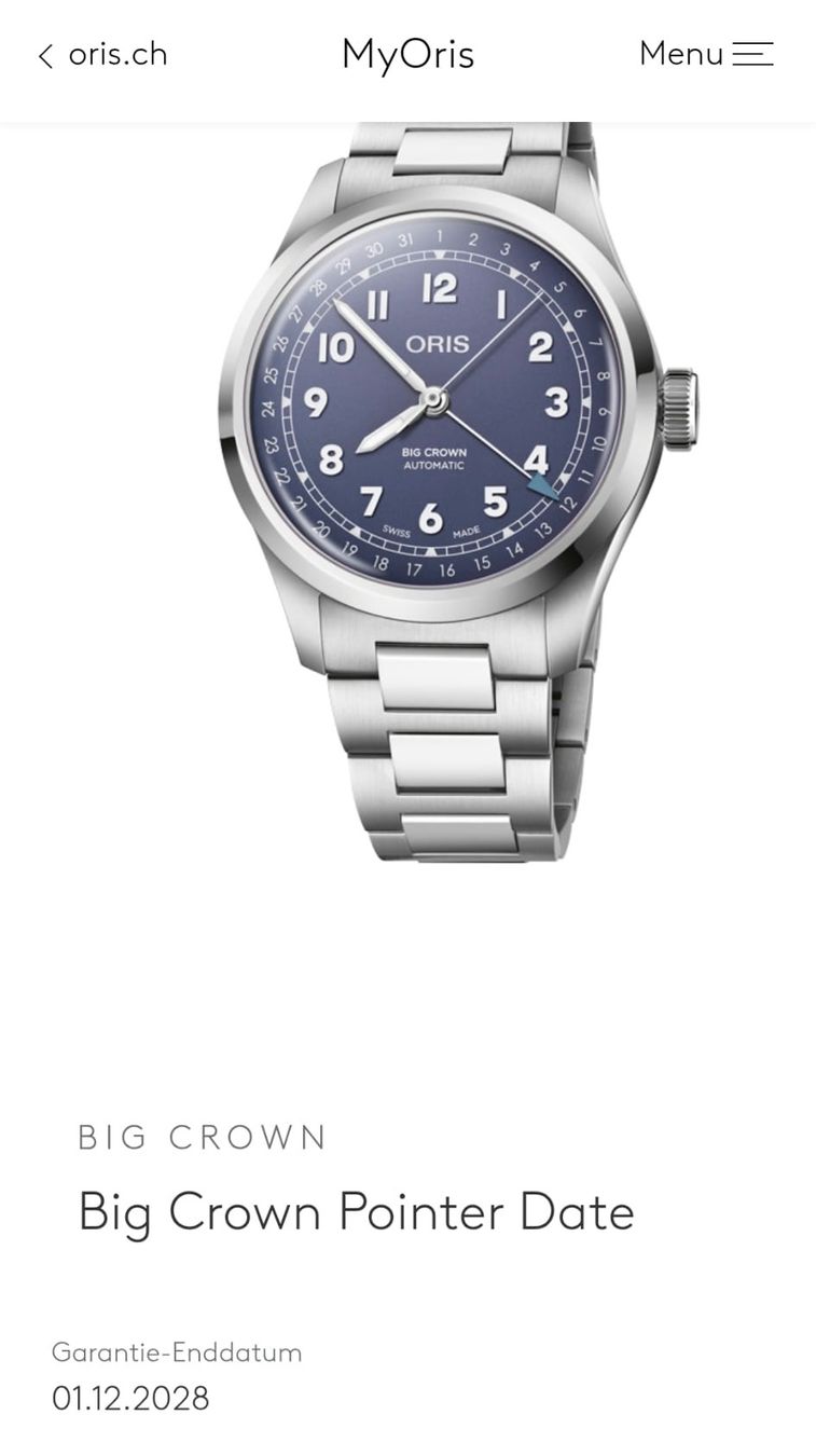Oris Orologi: Oris Big Crown Pointer Date Automatic – Neu – Nuovo (secondo la descrizione) da Luterbach venduto da SolothurnWatches 2