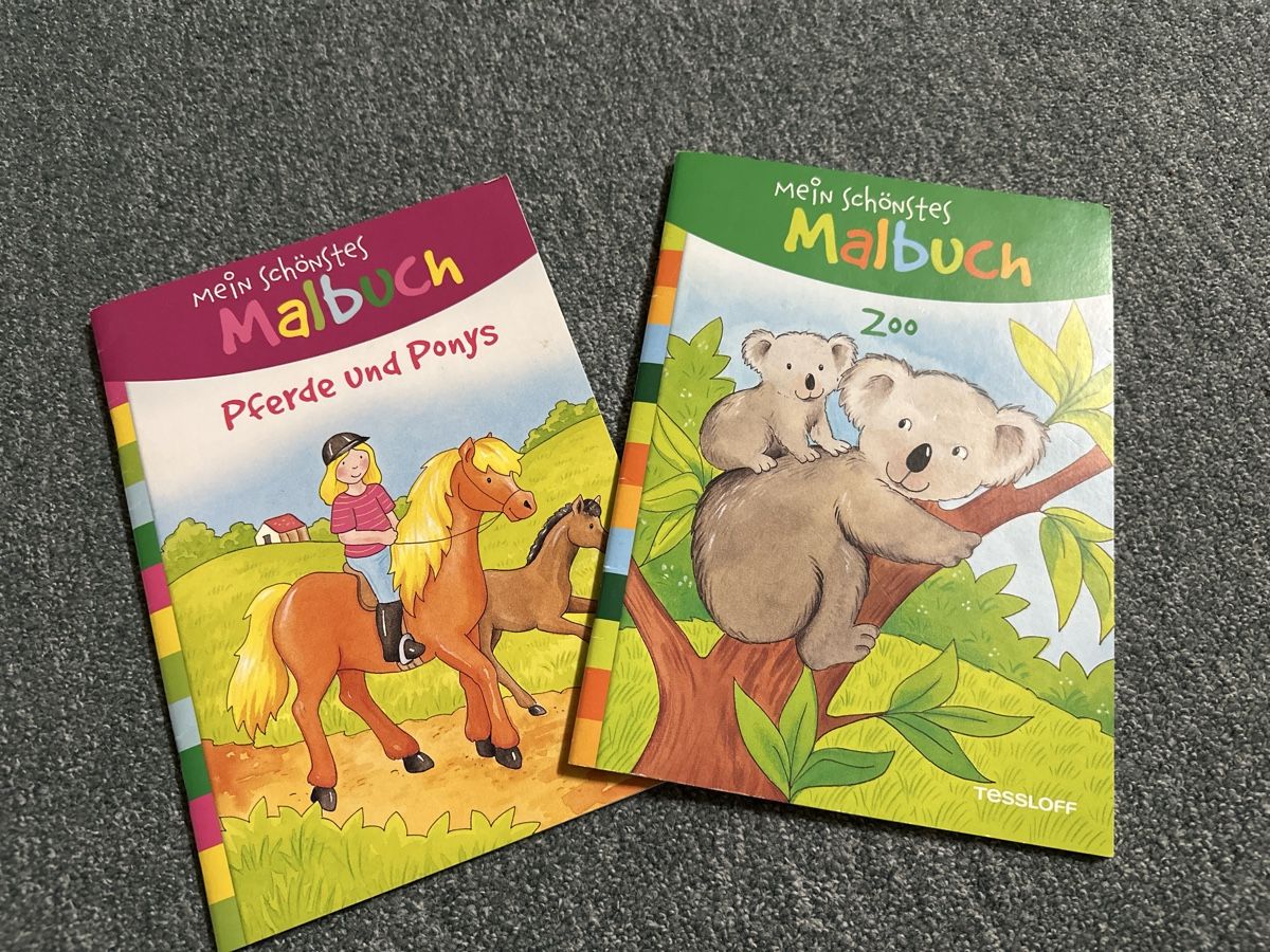 Libri: 2 neu Malbücher  – Nuovo e nell'imballaggio originale da Baltschieder venduto da YmroBe