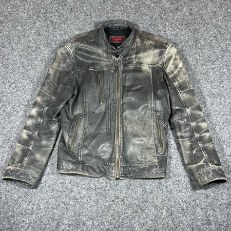 Snapshot leather jacket 