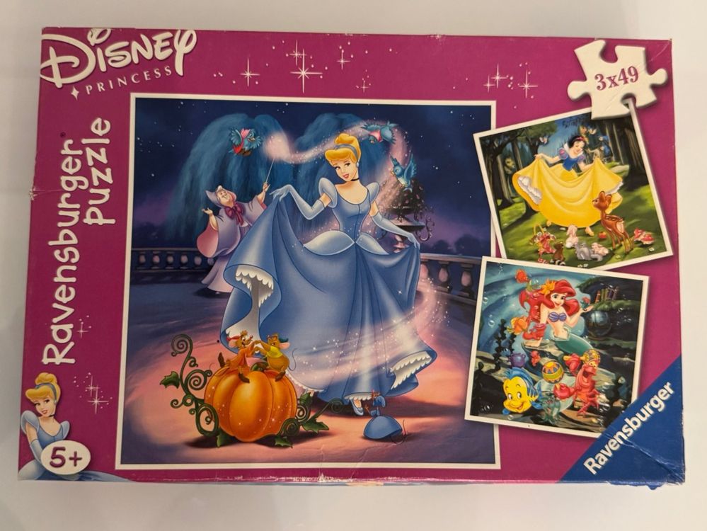 Ravensburger Puzzle 3x49 Disney Princess, Top Zustand! (Gebraucht) in ...