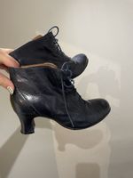 Stiefeletten Leder Schnürung schwarz Damen Grösse 38 guter Z
