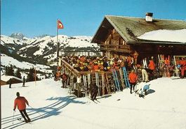 SCHÖNRIED Bergrestaurant Horneggli - Wintersport - Skifahrer