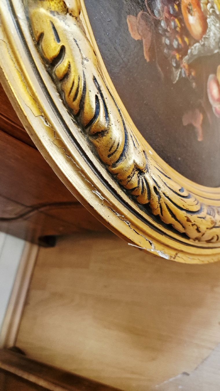 Dipinti: Antikes Stillleben Gemälde im Goldrahmen – Usato da BERN venduto da Intarsia 7