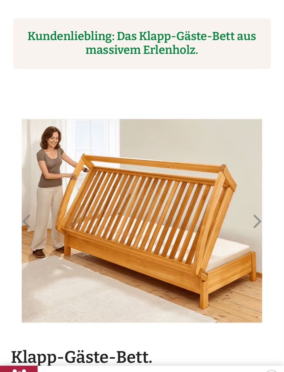 Lits: Klapp-holz Bett – D'occasion à Basel par nad_8ll7 7