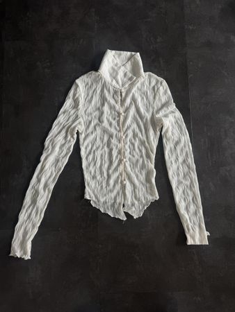 Elegant Mesh Blouse - coquette