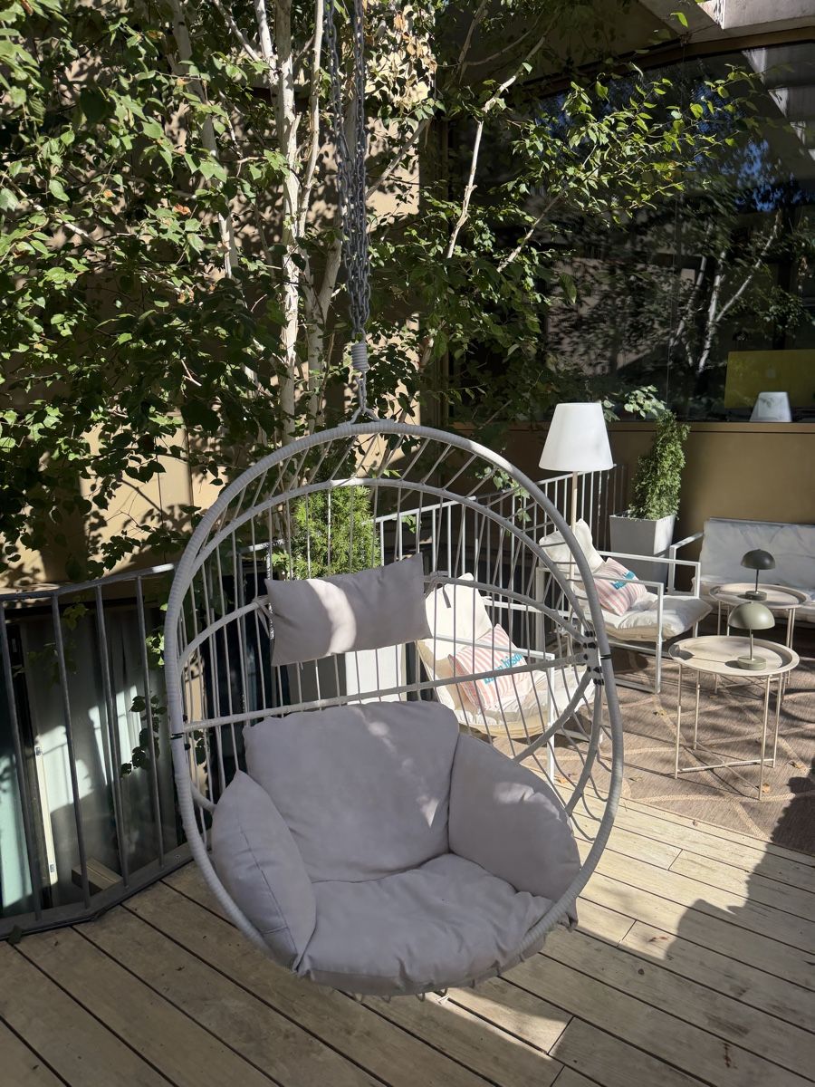Poltrone pensili da giardino: Hängesessel / Hängeschaukel mit Kette – Usato da Riehen venduto da dap_k686 2