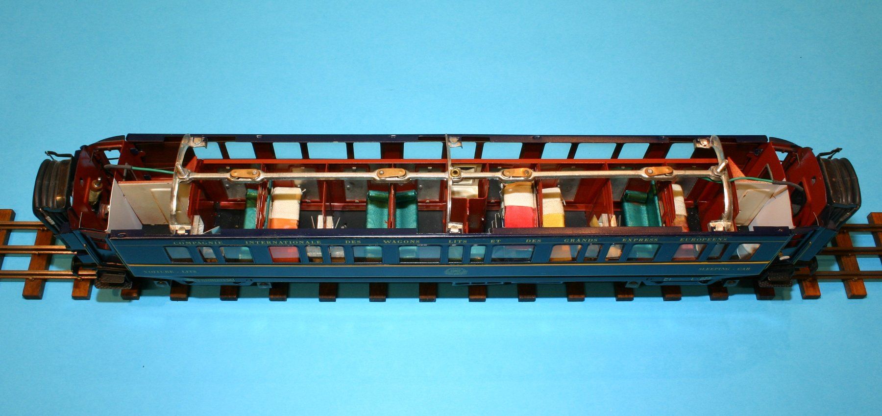 Modelleisenbahnen: Spur 0 Elettren Sleeping-Car / Schlafwagen CIWL blau – Gebraucht aus Horgen von swiss025 5