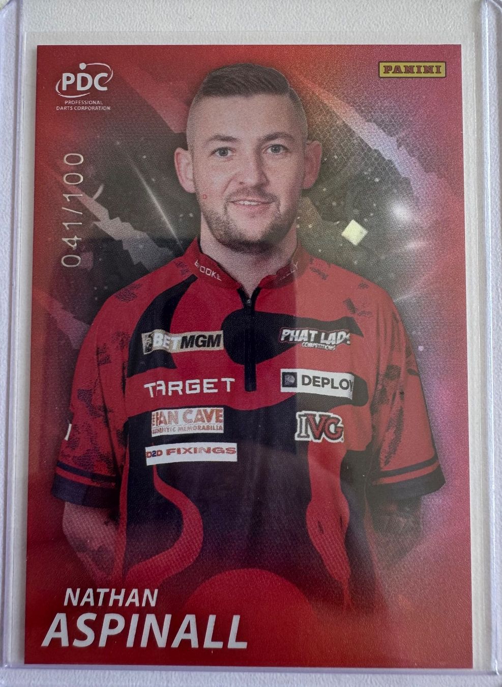 Panini Carte collezionabili: Panini PDC Nathan Aspinall /100 – Usato da Cham venduto da mcbTCG