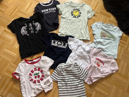MädchenT-Shirts 9er Pack, 158,165 für 10/11 Jährige