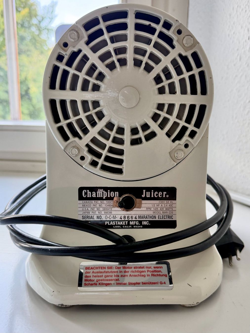 Elettrodomestici da cucina: champion juicer – Usato da Wädenswil venduto da ulimod 2