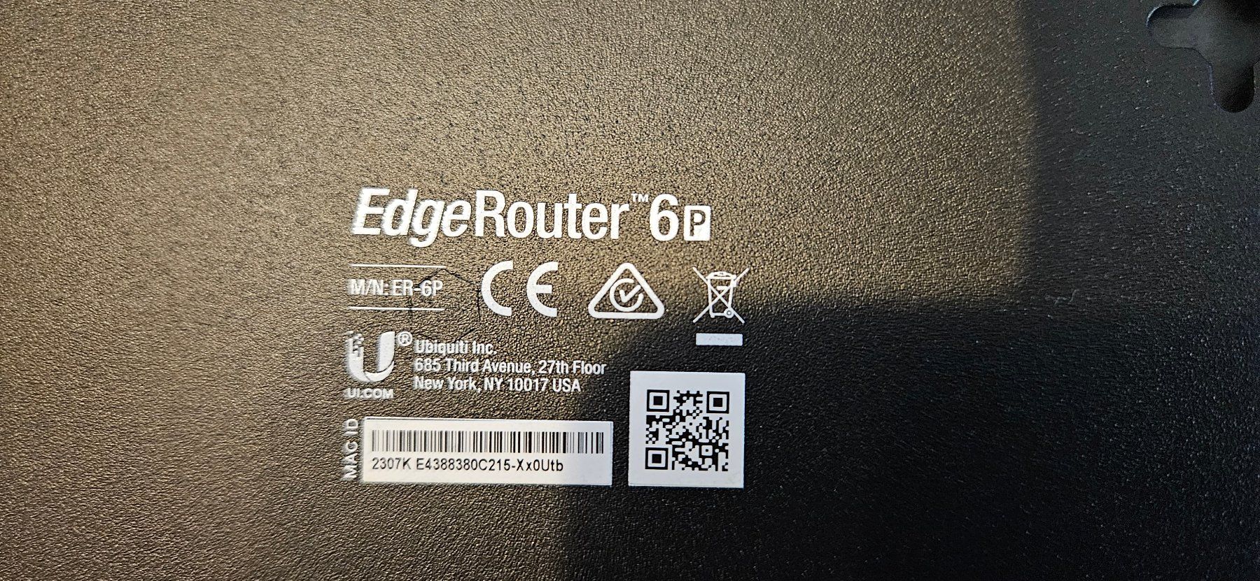 Firewall: Ubiquiti EdgeRouter 6P – Usato da Horgen venduto da ajstyle 1