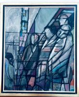 Ölgemälde Abstrakt Leu 93 - 65,5x56cm - Schweizer Kunst
