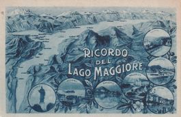 Ricordo del Lago Maggiore-Karte ungelaufen