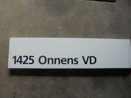 panneau en émail / Emailschield La Poste " 1425 ONNENS "