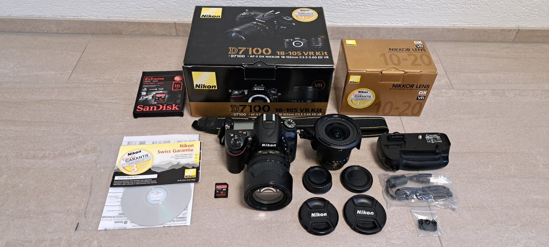Nikon Kamera: Nikon D7100 Kit Erstbesitz 2 Objektiven & Batteriegriff 29K – Gebraucht aus Bergdietikon von Szhioi