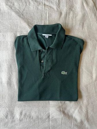 Polo Lacoste vert foncé