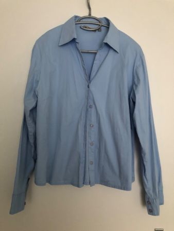 Damenbluse hellblau, Grösse XL