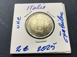 2 Euro Italia 2025 Iubileum Unzirkuliert Stgl.