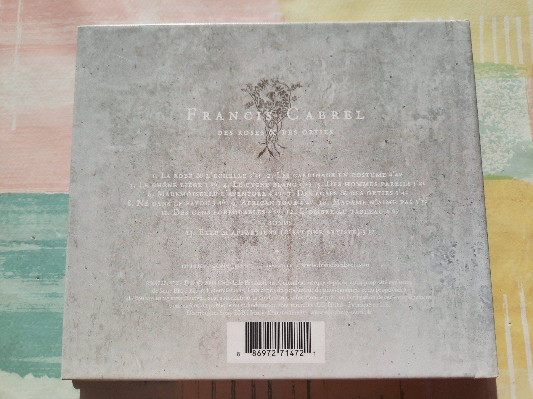 CD: Cd Francis Cabrel - Des roses et des orties – Usato da Pully venduto da bro_n52j 1