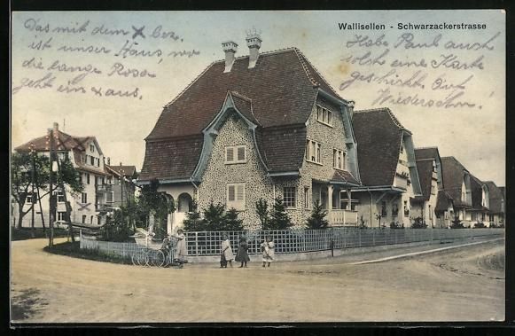 Cartes postales: Wallisellen, Schwarzackerstrasse mit Woh – D'occasion à Berlin par bartko-reher