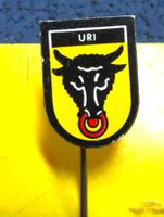 URI STIER KANTONS-WAPPEN KLEIN-FEIN ANSTECKNADEL VINTAGE OLD