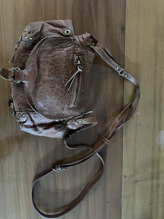 Sac mini Twee en cuir cognac Jérôme Dreyfuss