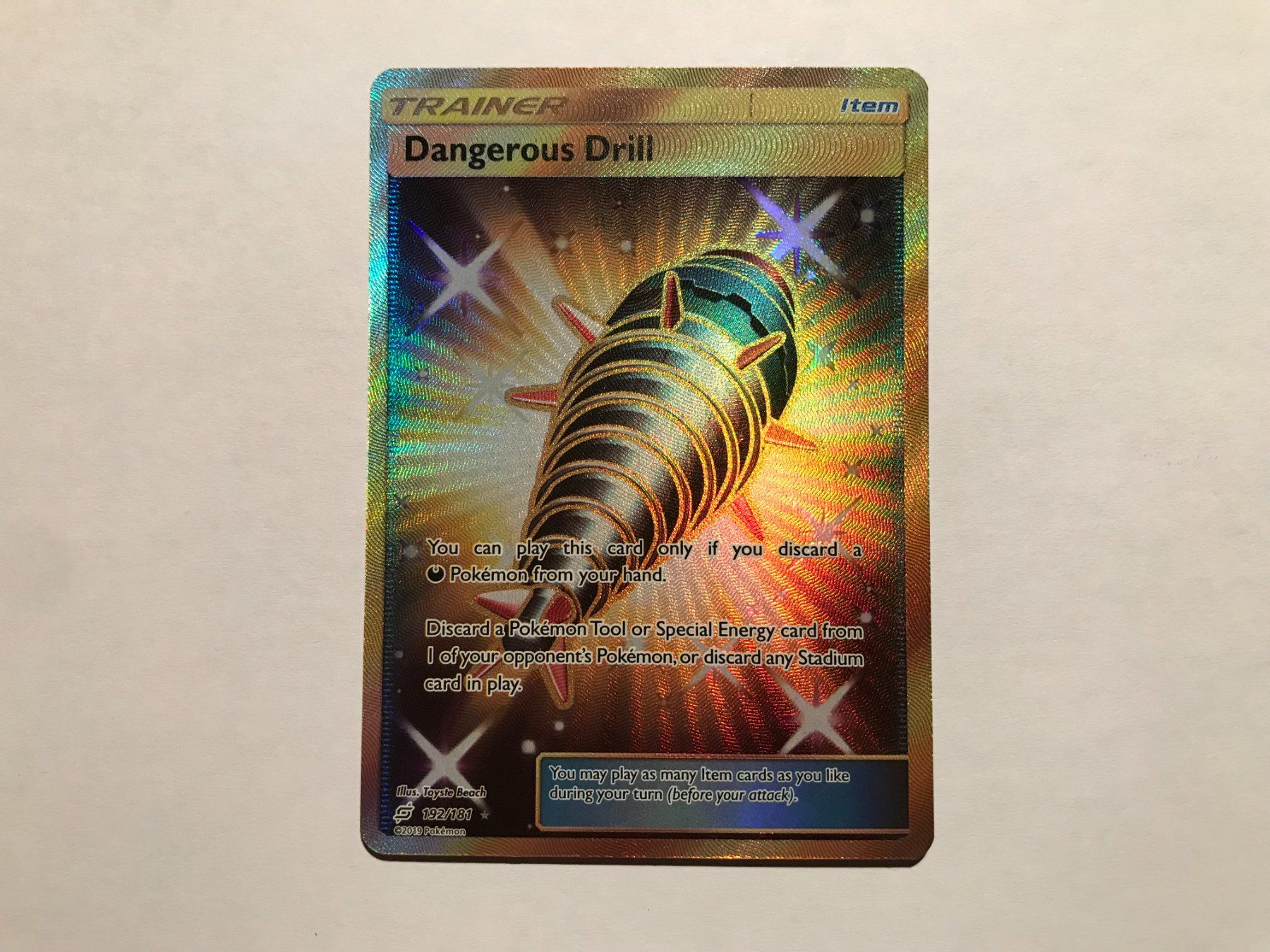 Pokémon Carte collezionabili: Goldkarte Dangerous Drill Team Up EN – Usato da Hagendorn venduto da Pokecollectorch 1