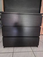 Commode 3 tiroirs marron foncé