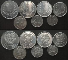 ARMENIEN. 7 Kursmünzen 1994 Alu unz