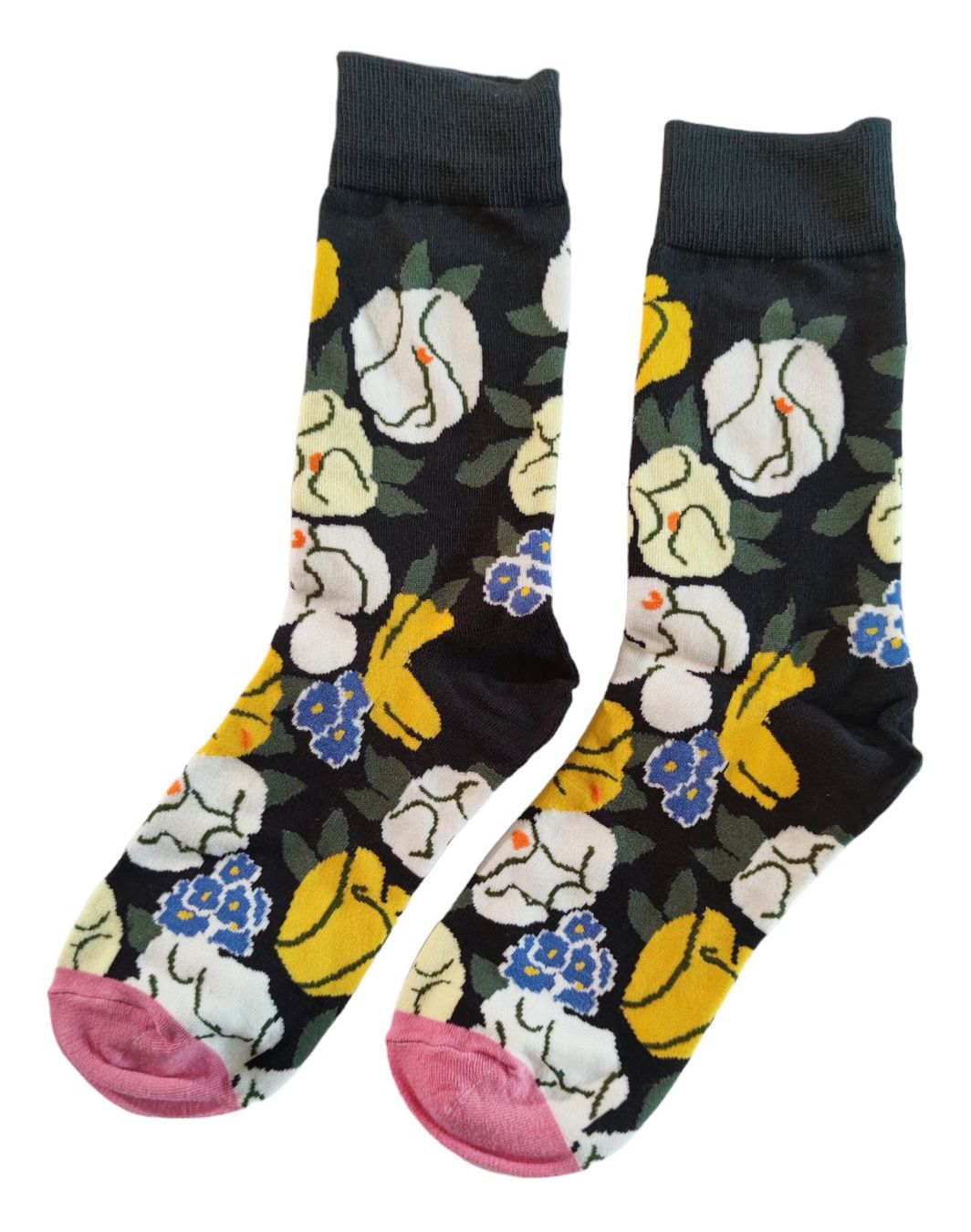 Calze: Socken Blumen / Flowers – Nuovo e nell'imballaggio originale da Zürich venduto da amysmith 1
