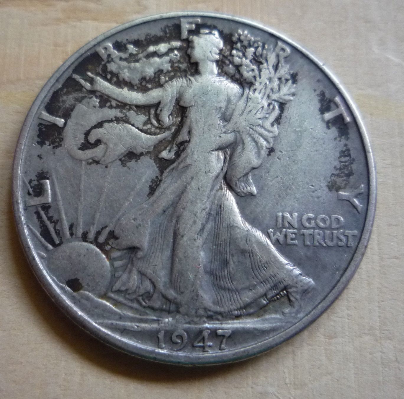 Alle Münzen: 1/2 Dollar 1947, ss – Gebraucht aus Rieden SG von Sammelfreund 1