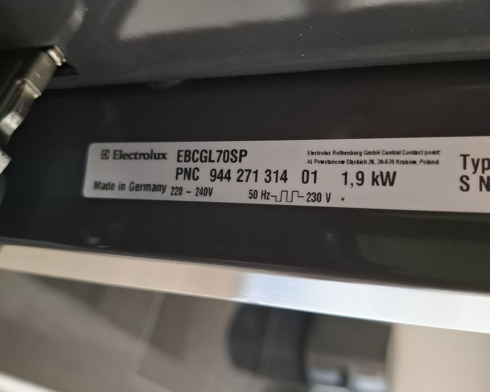 Electrolux Elettrodomestici da cucina: Electrolux steamer EBCGL70SP – Nuovo (secondo la descrizione) da Frauenfeld venduto da Jepebe 1
