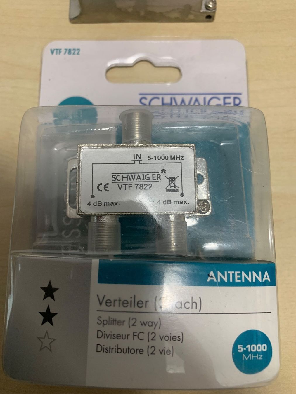 Radiocomunicazione: Schwaiger Antennen Verteiler – Usato da Langenthal venduto da Brunnbach 3