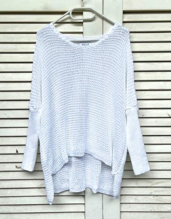 Super lässiger, weiter Pullover im Lagenlook!